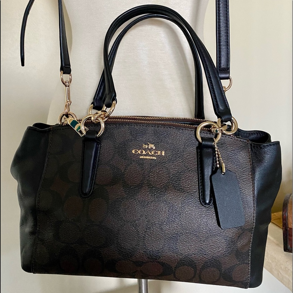 Coach Crossbody Top Handle Purse Bag Gem